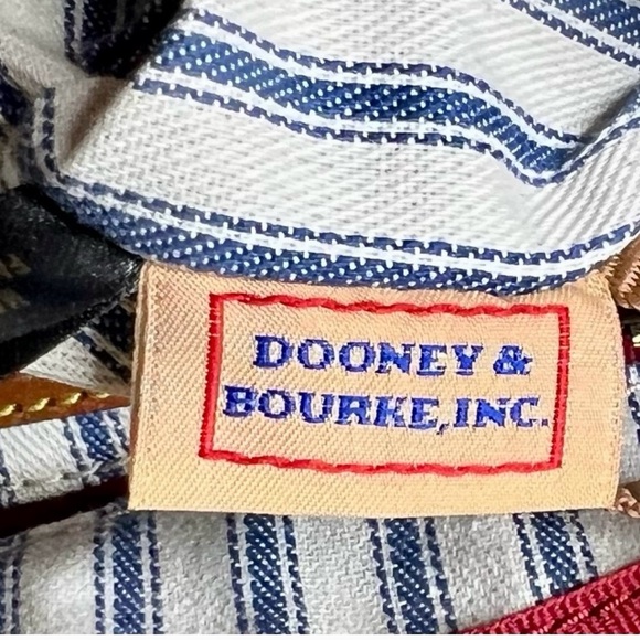 Dooney & Bourke Red and Brown Crossbody Bag - EUC - Picture 5 of 7